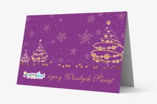 Kartki Świąteczne z logo dla firm z kolekcji O6