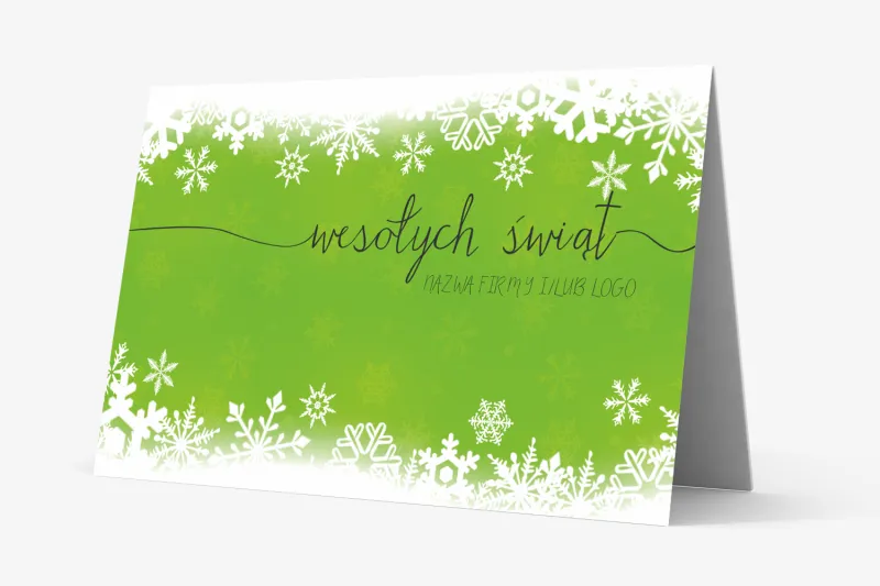 Kartki Świąteczne z logo dla firm z kolekcji OR2
