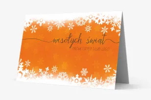 Kartki Świąteczne z logo dla firm z kolekcji OR3