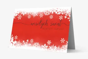 Kartki Świąteczne z logo dla firm z kolekcji OR4