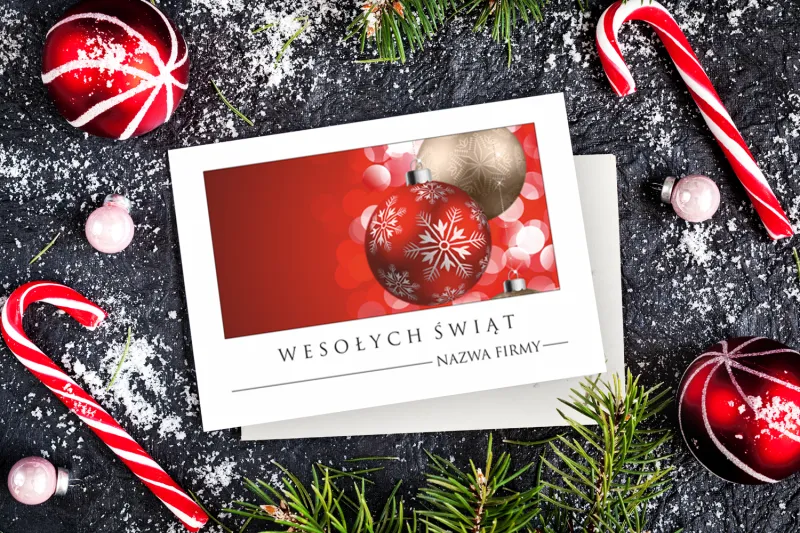 Kartki Świąteczne z logo dla firm z kolekcji S21
