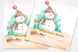 Kartki Świąteczne z logo dla firm z kolekcji L5