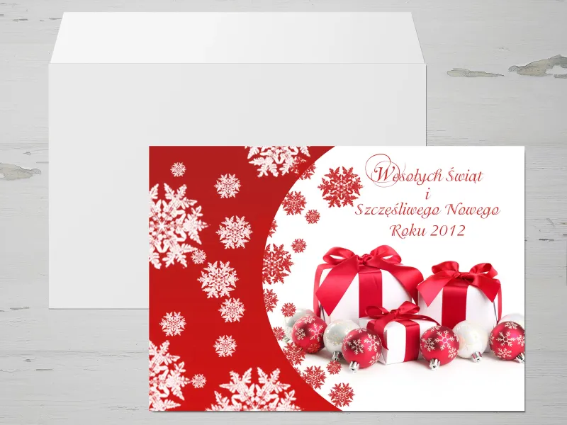 Kartki Świąteczne z logo dla firm z kolekcji G2