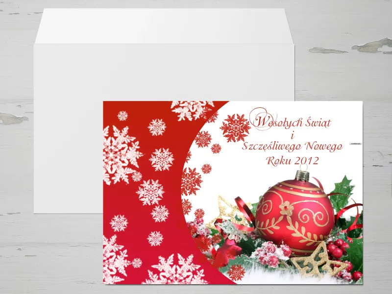 Kartki Świąteczne z logo dla firm z kolekcji G8