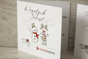 Kartki Świąteczne z logo dla firm z kolekcji C7