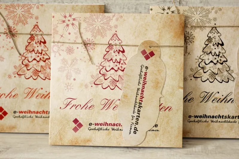 Kartki Świąteczne z logo dla firm z kolekcji A8