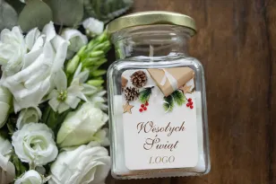 Świeczki szklane - Nietuzinkowy upominek dla Twojego Klienta - model SW7