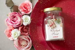 Świeczki szklane - Nietuzinkowy upominek dla Twojego Klienta - model SW8