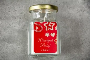 Świeczki szklane - Nietuzinkowy upominek dla Twojego Klienta - model SW10