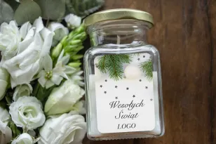 Świeczki szklane - Nietuzinkowy upominek dla Twojego Klienta - model SW12