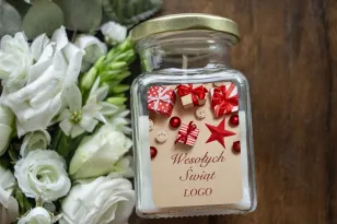 Świeczki szklane - Nietuzinkowy upominek dla Twojego Klienta - model SW14