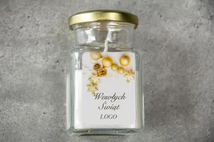 Świeczki szklane - Nietuzinkowy upominek dla Twojego Klienta - model SW15