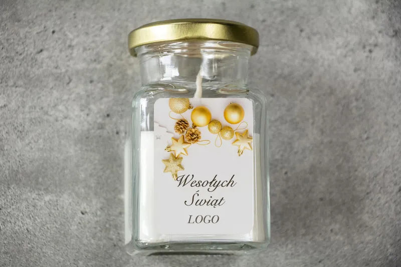 Świeczki szklane - Nietuzinkowy upominek dla Twojego Klienta - model SW15