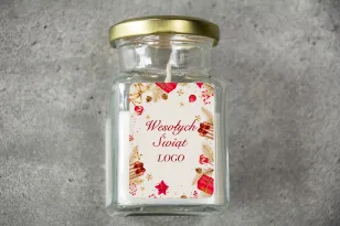 Świeczki szklane - Nietuzinkowy upominek dla Twojego Klienta - model SW16