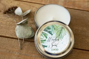 Okrągłe Świeczki w metalowej puszce - Nietuzinkowy upominek dla Twojego Klienta - model OK4