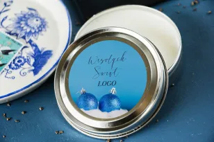 Okrągłe Świeczki w metalowej puszce - Nietuzinkowy upominek dla Twojego Klienta - model OK5