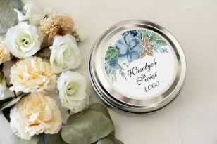 Okrągłe Świeczki w metalowej puszce - Nietuzinkowy upominek dla Twojego Klienta - model OK8