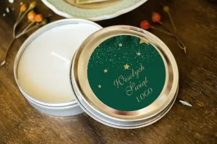 Okrągłe Świeczki w metalowej puszce - Nietuzinkowy upominek dla Twojego Klienta - model OK9