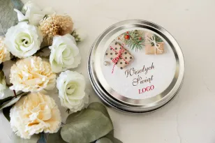 Okrągłe Świeczki w metalowej puszce - Nietuzinkowy upominek dla Twojego Klienta - model OK11