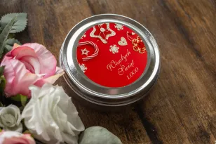 Okrągłe Świeczki w metalowej puszce - Nietuzinkowy upominek dla Twojego Klienta - model OK13