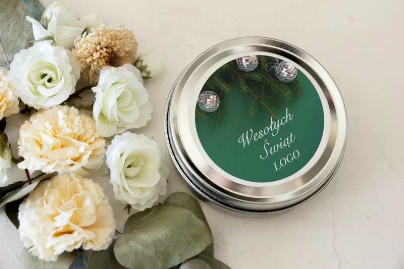 Okrągłe Świeczki w metalowej puszce - Nietuzinkowy upominek dla Twojego Klienta - model OK16 Okrągłe Świeczki w metalowej puszce - Nietuzinkowy upominek dla Twojego Klienta - model OK16