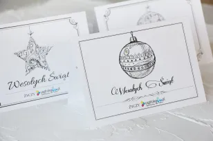 Kartki Świąteczne z logo dla firm z kolekcji AT6