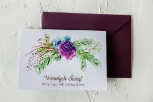 Kartki Świąteczne z logo dla firm z kolekcji CK5