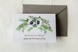 Kartki Świąteczne z logo dla firm z kolekcji CK6