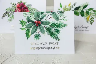 Kartki Świąteczne z logo dla firm z kolekcji CK7