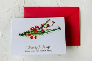 Kartki Świąteczne z logo dla firm z kolekcji CK8