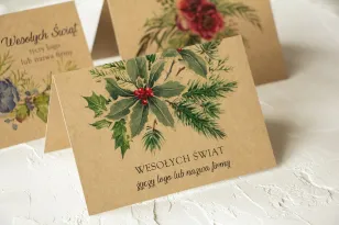 Kartki Świąteczne z logo dla firm z kolekcji CKE6