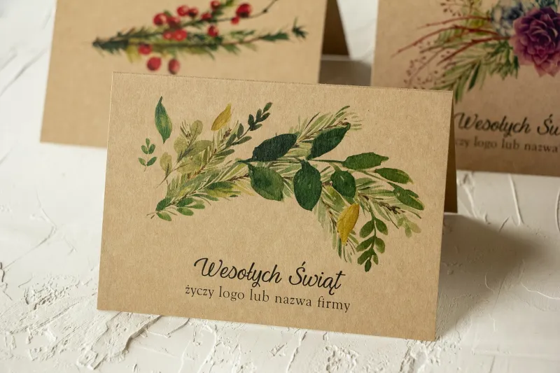 Kartki Świąteczne z logo dla firm z kolekcji CKE8