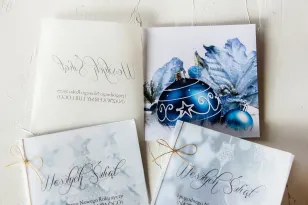 Kartki Świąteczne z logo dla firm z kolekcji EG15