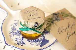 Słoiczek z miodem jako firmowy upominek - model M4