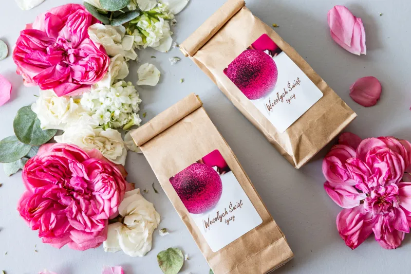 Torebka herbaty 50g - firmowy upominek - model T2 Torebka herbaty 50g - firmowy upominek - model T2