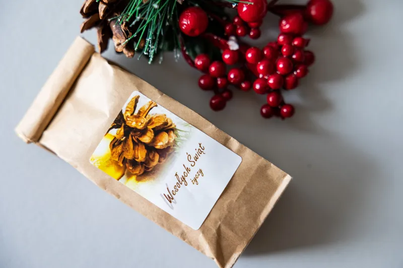 Torebka herbaty 50g - firmowy upominek - model T7 Torebka herbaty 50g - firmowy upominek - model T7