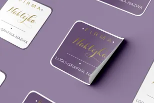 Złocona, Prostokątna naklejka z dowolną grafiką o rozmiarze 4x6 cm