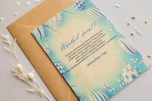 Wielkanocne Drewniane Kartki dla Firm - WR1