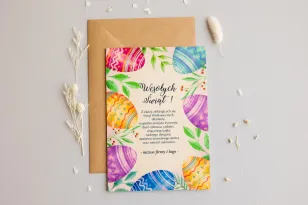 Wielkanocne Drewniane Kartki dla Firm - WR2